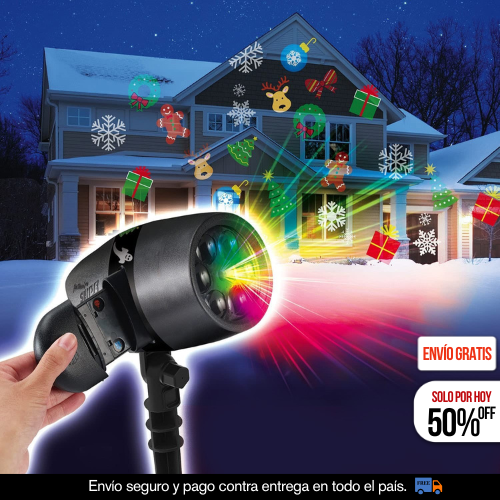 PROYECTOR FIGURAS NAVIDEÑO 12 DIAPOSITIVAS
