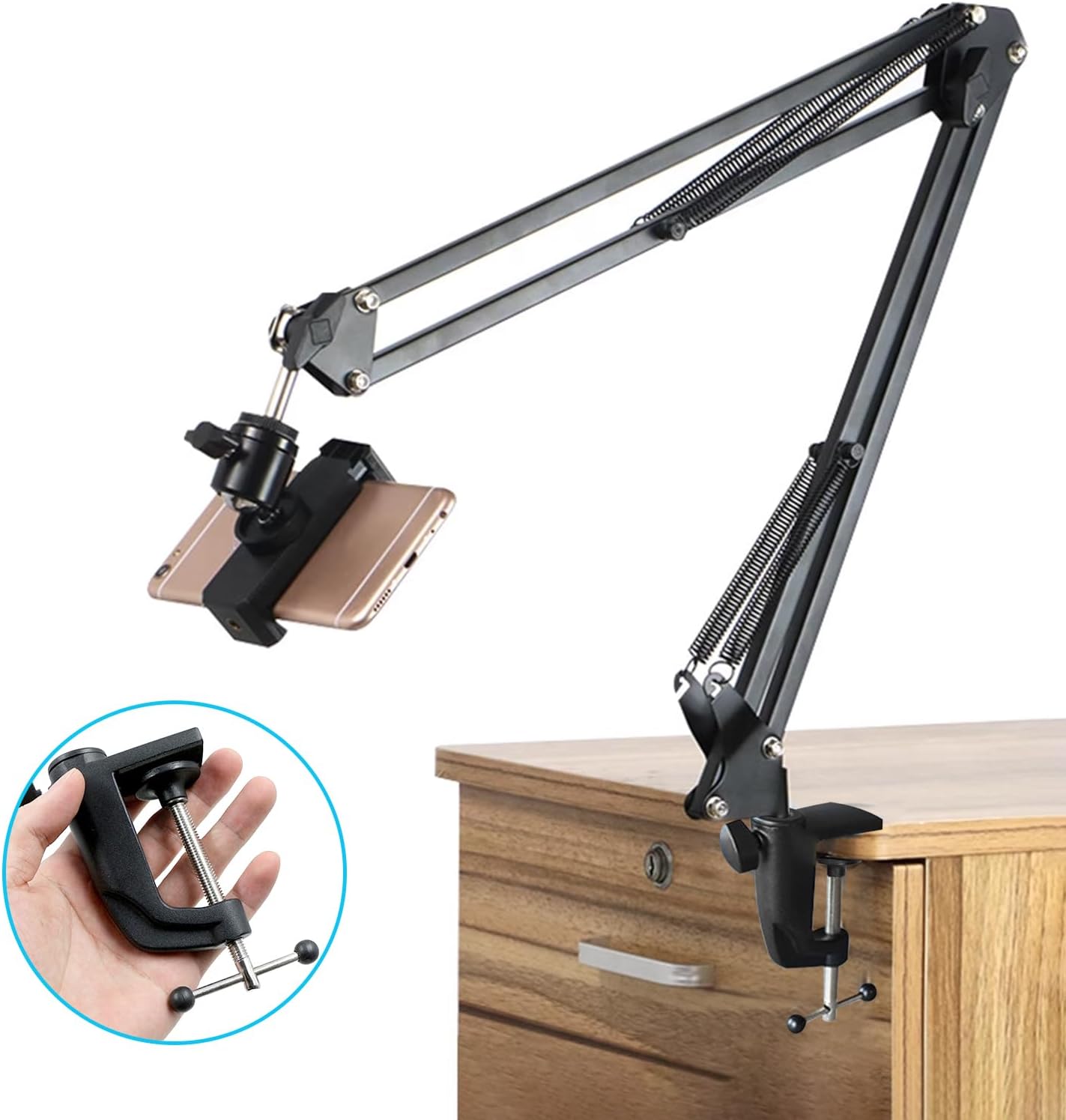 SOPORTE AJUSTABLE 360 PARA TABLET Y CELULAR + KIT INSTALACIÓN GRATIS