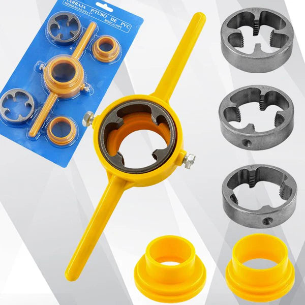 ROSCADOR DE TUBOS INDUSTRIAL + PACK DE ROSCAS GRATIS