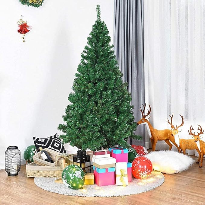 ÁRBOL DE 150 CM CON BASE ESTABLE | RAMAS SÚPER VERDES Y FRONDOSAS