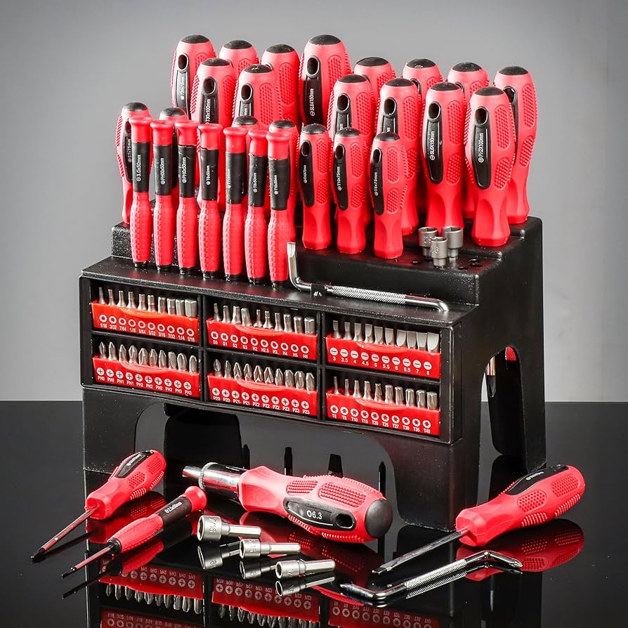 KIT 100 DESTORNILLADORES | PUNTAS MAGNÉTICAS + MALETÍN PROFESIONAL