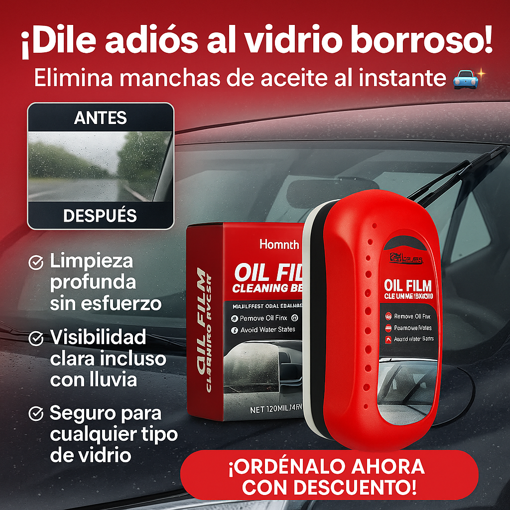 KIT LIMPIAPARABRISAS CON NANOTECNOLOGIA + REPUESTO GRATIS