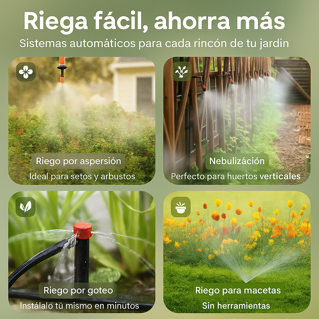 SISTEMA DE RIEGO PARA PLANTAS + SET INSTALACION Y ENVIO GRATIS