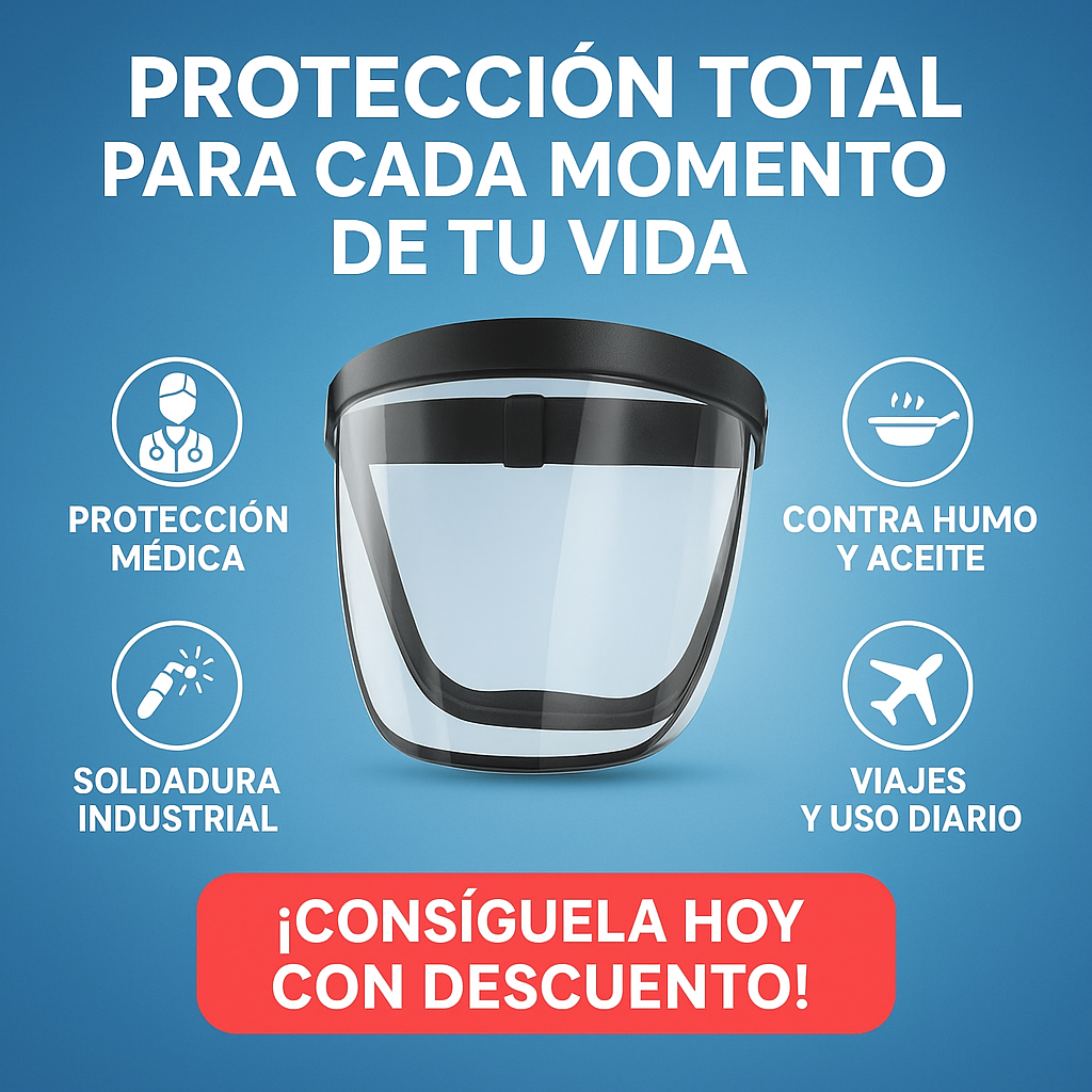 CARETA DE SEGURIDAD PROFESIONAL|PARA SOLDAR, CARPINTERÍA Y QUÍMICOS
