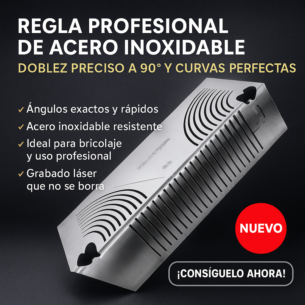 GUÍA ANGULAR MULTIFUNCIÓN | ACERO INOXIDABLE TEMPLADO + GUÍA DIGITAL GRATIS