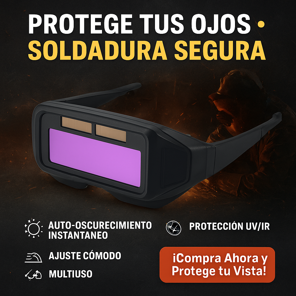 GAFAS DE SOLDADURA INTELIGENTES | AUTO-OSCURECIMIENTO + SENSOR SOLAR