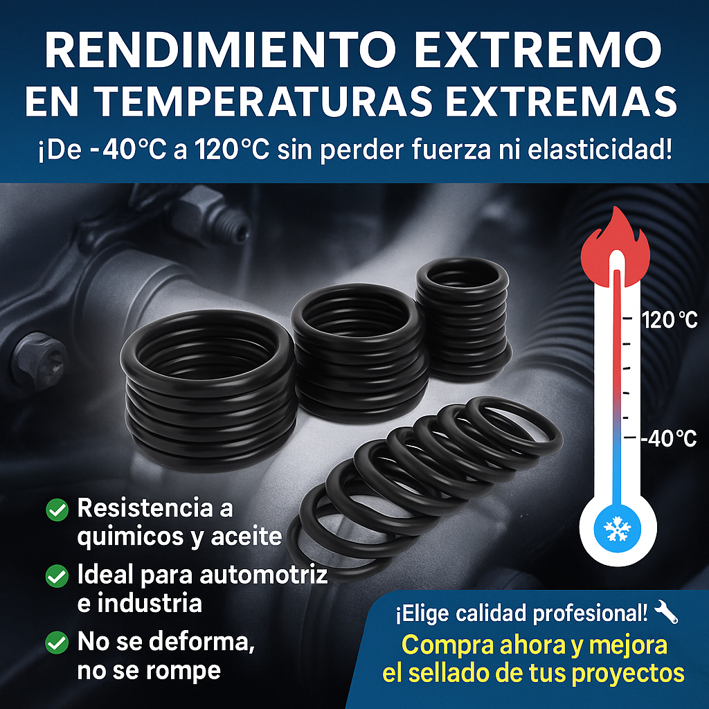 KIT 225 JUNTAS SELLANTES O-RINGS + ORGANIZADOR GRATIS