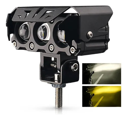 PAR DE EXPLORADORAS LED 3 OJOS| 120W POTENCIA REAL + RESISTENCIA IP67