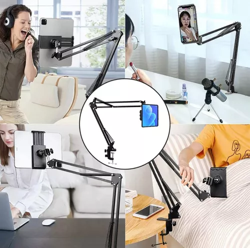 SOPORTE AJUSTABLE 360 PARA TABLET Y CELULAR + KIT INSTALACIÓN GRATIS