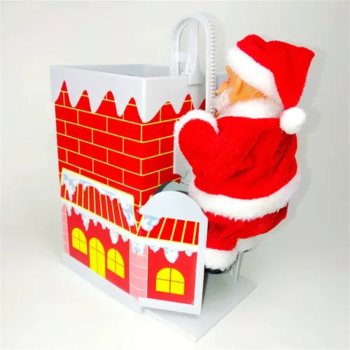 PAPÁ NOEL ESCALADOR DE CHIMENEA | MOVIMIENTO REALISTA + SONIDO DE CAMPANAS GRATIS