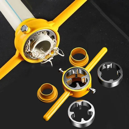 ROSCADOR DE TUBOS INDUSTRIAL + PACK DE ROSCAS GRATIS