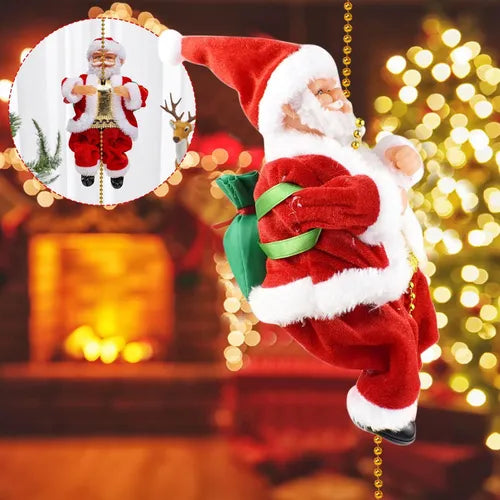 PAPA NOEL ESCALADOR | INCLUYE SENSOR DE MOVIMIENTO + VILLANCICO NAVIDEÑO GRATIS