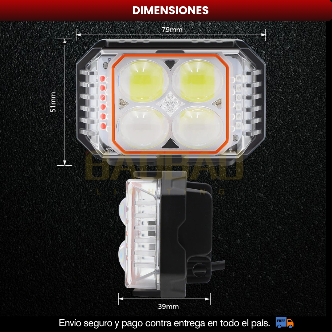 PAR EXPLORADORAS 4X4 LUPAS CON FUNCION FEDERAL