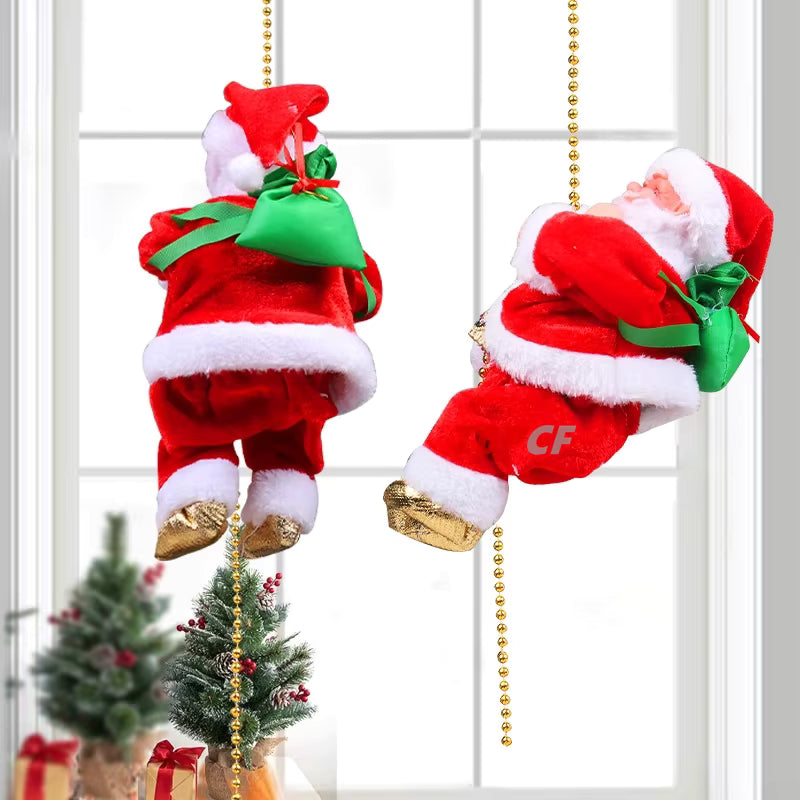 PAPA NOEL ESCALADOR | INCLUYE SENSOR DE MOVIMIENTO + VILLANCICO NAVIDEÑO GRATIS