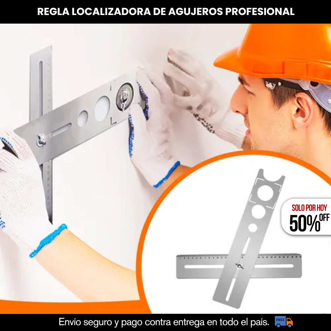 REGLA LOCALIZADORA DE AGUJEROS PROFESIONAL