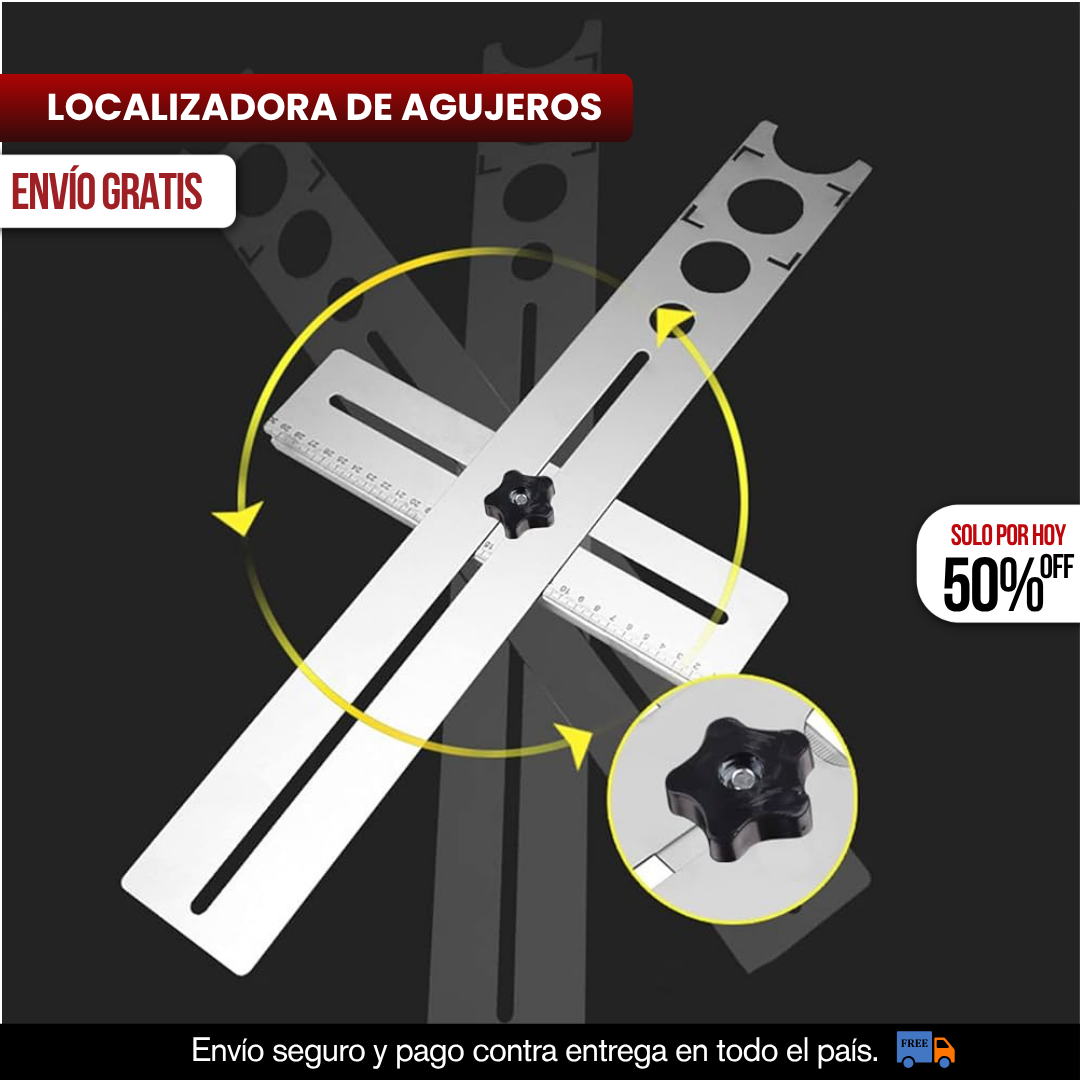 REGLA LOCALIZADORA DE AGUJEROS PROFESIONAL