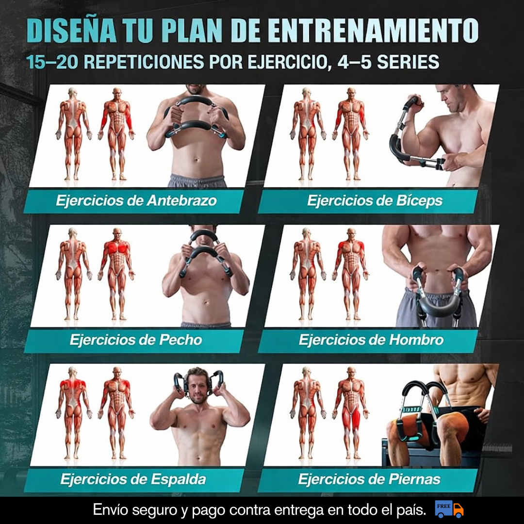 ENTRENADOR DE BRAZOS, ESPALDA Y PECHO - TWISTER ARM