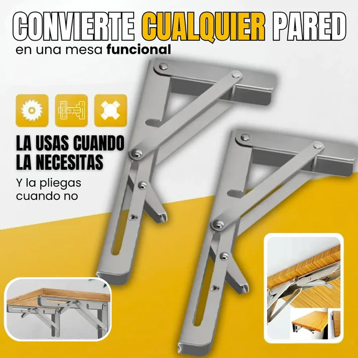 PACK X2 BISAGRA SOPORTE PLEGABLE