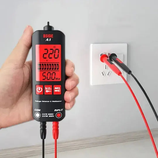 ⚡MULTÍMETRO INTELIGENTE ANTIQUEMADURAS CON PANTALLA LED + VIDEO CURSO BÁSICO GRATIS 🎁
