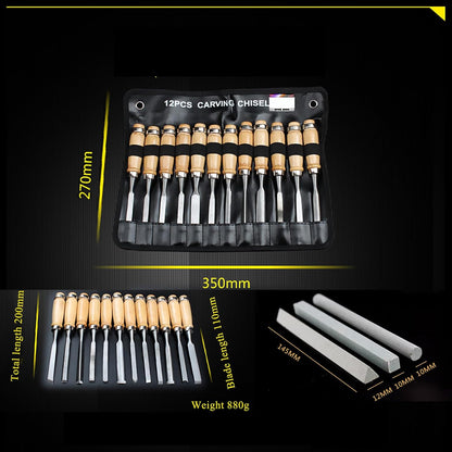 SET DE TALLADO 12 PCS + ESTUCHE ORGANIZADOR GRATIS