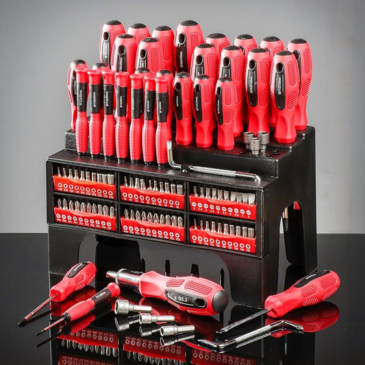 KIT 100 DESTORNILLADORES | PUNTAS MAGNÉTICAS + MALETÍN PROFESIONAL