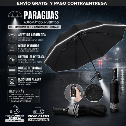 PARAGUAS SOMBRILLA CON LINTERNA