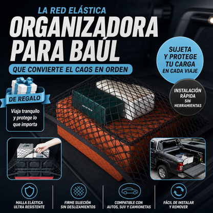 RED ELASTICA PARA CARGA Y EQUIPAJE - MALLA DOBLE
