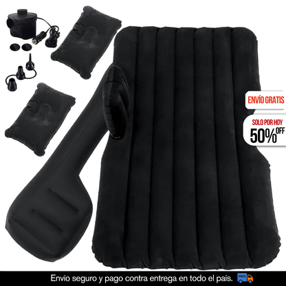 CAMA INFABLE PARA CARRO INCLUYE INFLADOR + 2 ALMOHADAS GRATIS