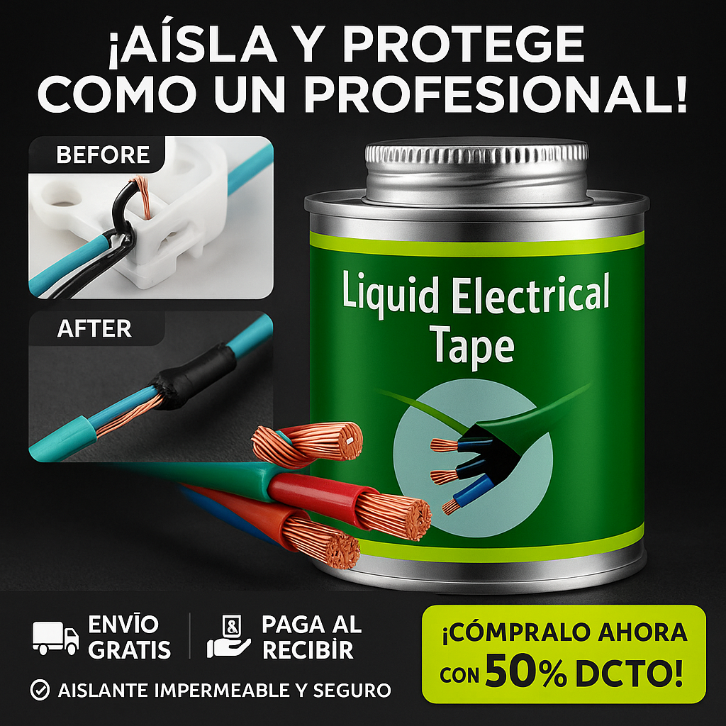CINTA LÍQUIDA AISLANTE PROFESIONAL 2X1 (LLEVA 2, PAGA 1) + GUÍA DE SELLADO GRATIS