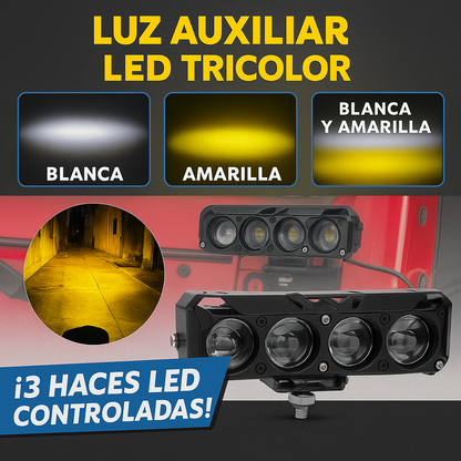 EXPLORADORA LED 4 OJOS| 120W POTENCIA REAL + RESISTENCIA IP67