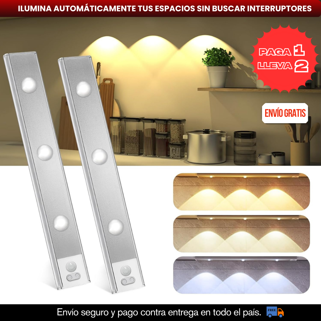 BARRA LED 40 CM CON SENSOR - PAGA 1 LLEVA 2