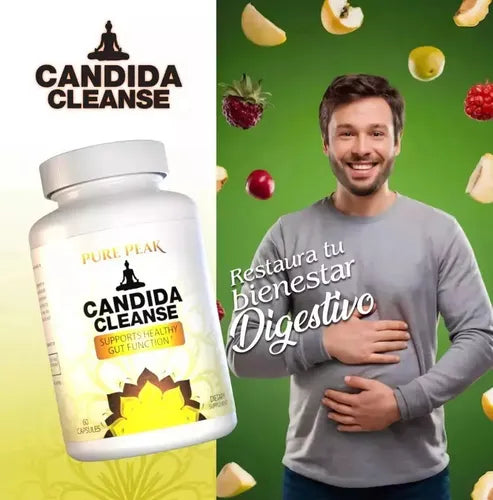 CANDIDA CLEANSE – CONTROLA ANTOJOS, DESINFLAMA ABDOMEN Y COMBATE CANSANCIO