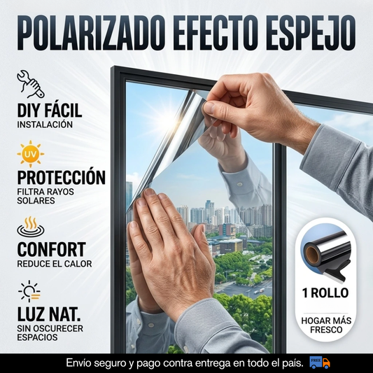 POLARIZADO EFECTO ESPEJO PARA PUERTAS Y VENTANAS