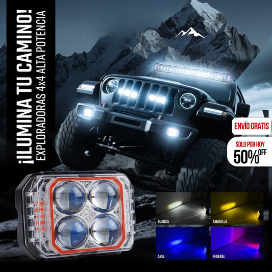 PAR EXPLORADORAS 4X4 LUPAS CON FUNCION FEDERAL