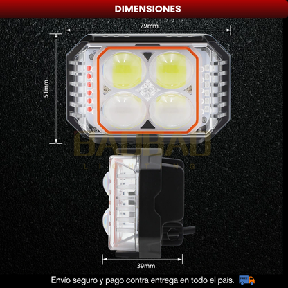 PAR EXPLORADORAS 4X4 LUPAS CON FUNCION FEDERAL