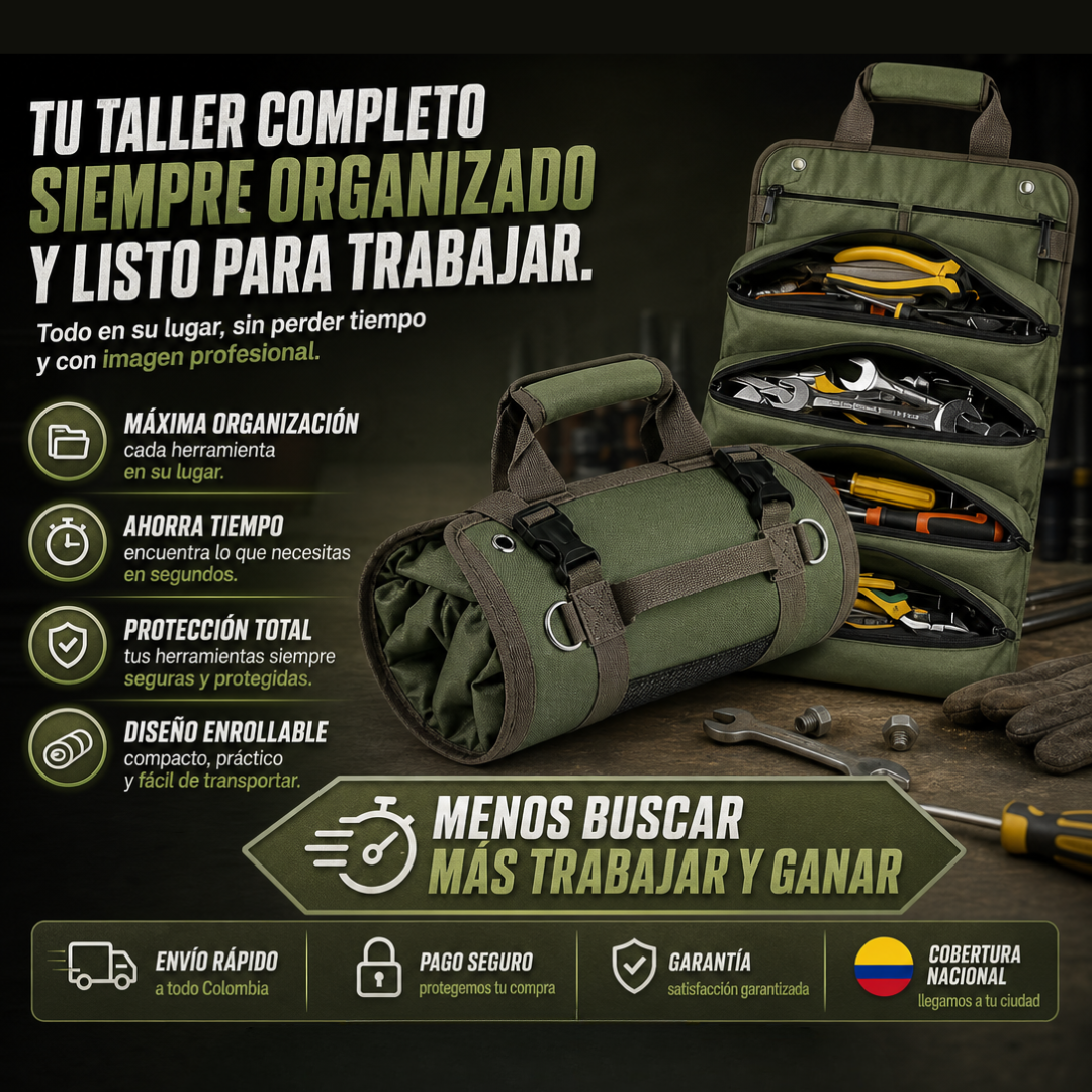 BOLSO PARA HERRAMIENTAS ENROLLABLE