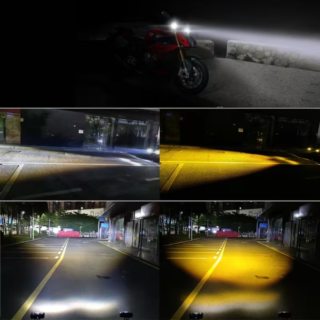 PAR DE EXPLORADORAS LED 3 OJOS| 120W POTENCIA REAL + RESISTENCIA IP67