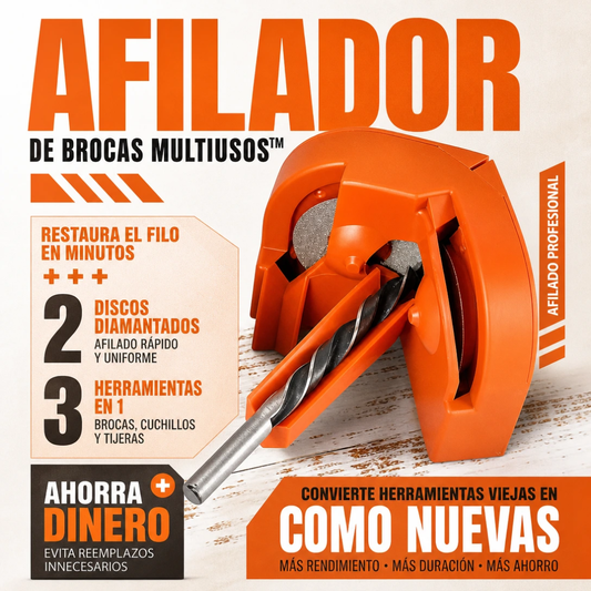 AFILADOR DE BROCAS MULTIFUNCIONAL 3 EN 1