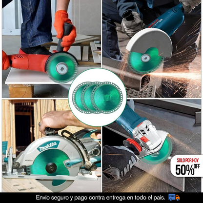 KIT DISCO DE CORTE + BROCAS PERFORADORAS