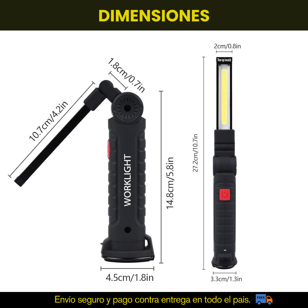 LINTERNA MAGNETICA 360° - PAGA 1 LLEVA 2