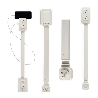 TOMA CORRIENTE PLEGABLE CON PUERTO USB