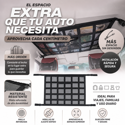 RED ORGANIZADORA DE TECHO 18 COMPARTIMIENTOS