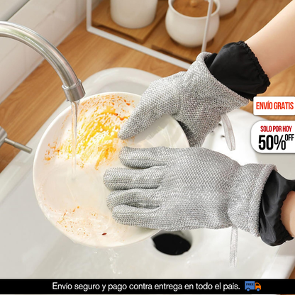 PACK GUANTES DE LIMPIEZA MULTIUSOS - PAGA 2 LLEVA 4