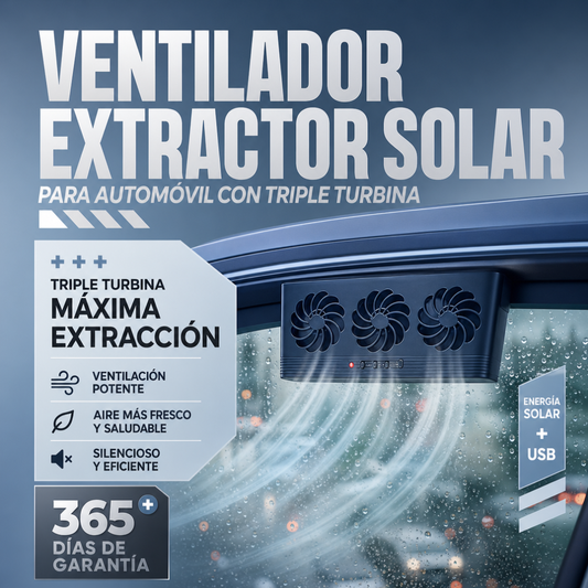 VENTILADOR SOLAR PARA CARRO