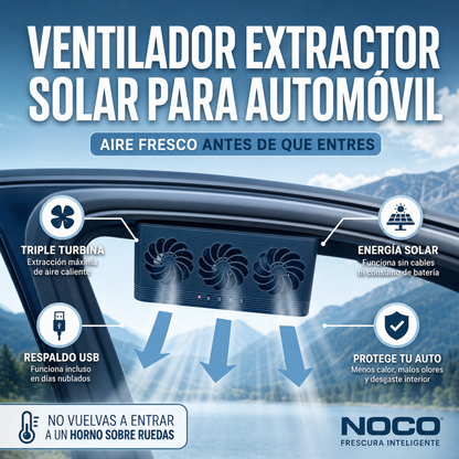 VENTILADOR SOLAR PARA CARRO