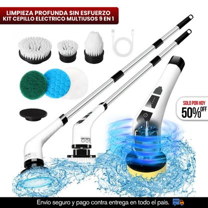 KIT CEPILLO MULTIUSOS ELECTRICO 9 EN 1