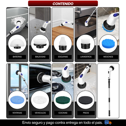 KIT CEPILLO MULTIUSOS ELECTRICO 9 EN 1