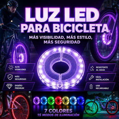 PACK X2 LUCES LED PARA BICICLETA