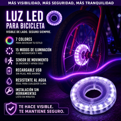 PACK X2 LUCES LED PARA BICICLETA