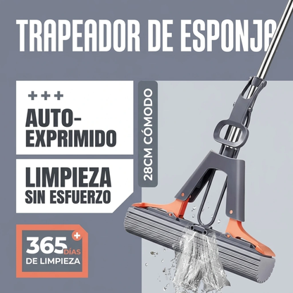 TRAPEADOR ESCURRIDOR DE ESPUMA ANTI RESIDUOS